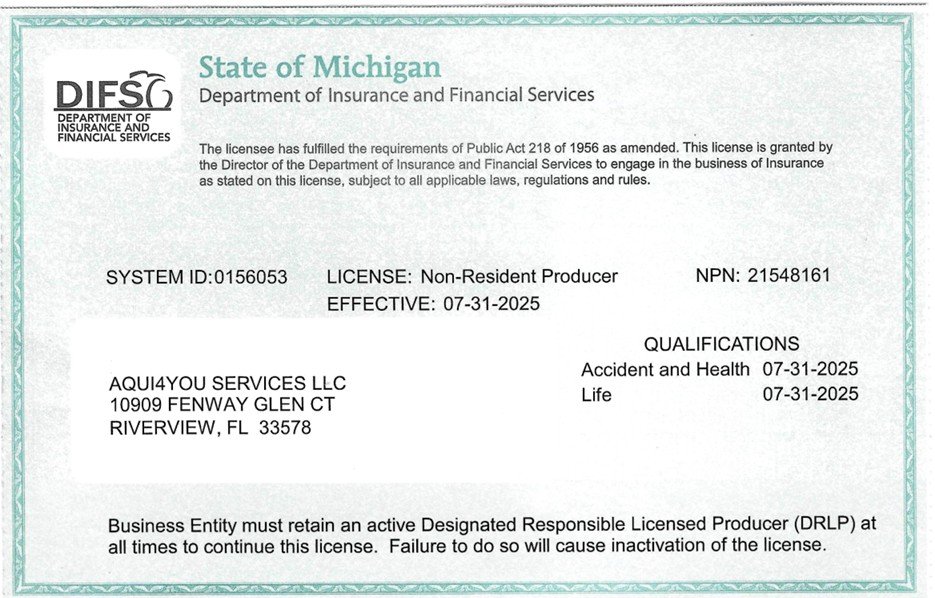 Licencia Michigan