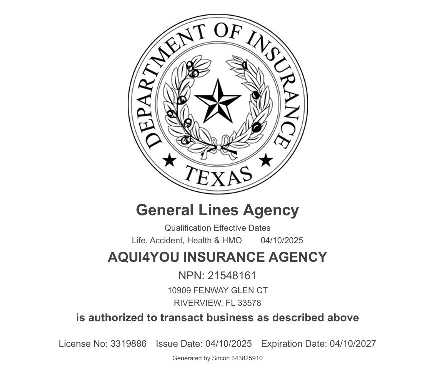 Licencia Texas