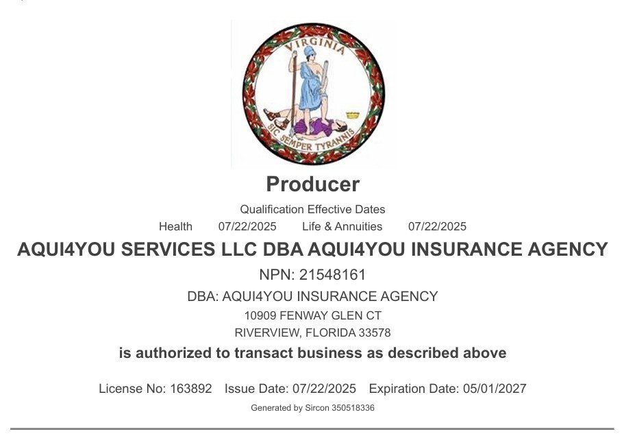 Licencia Virginia
